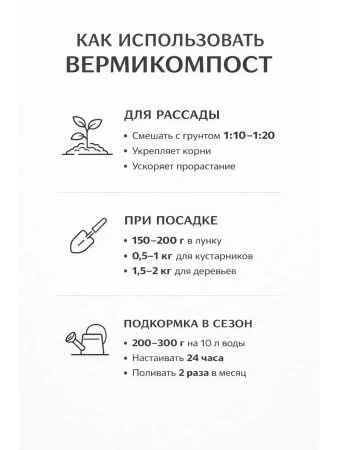 Биогумус Вермикомпост 3 л универсальное органическое удобрение для растений Благодатное земледелие